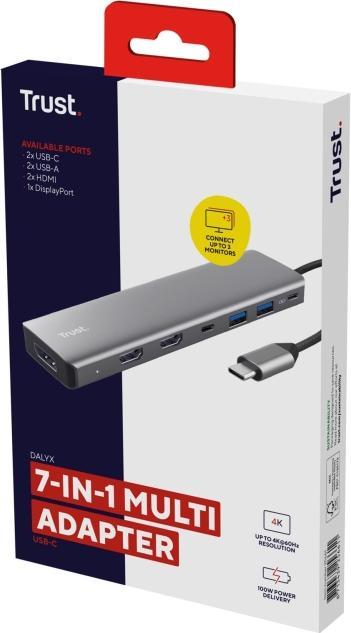 Immagine prodotto Trust DALYX 7-in-1 Multiport Adapter (USB-C, 7 porte)