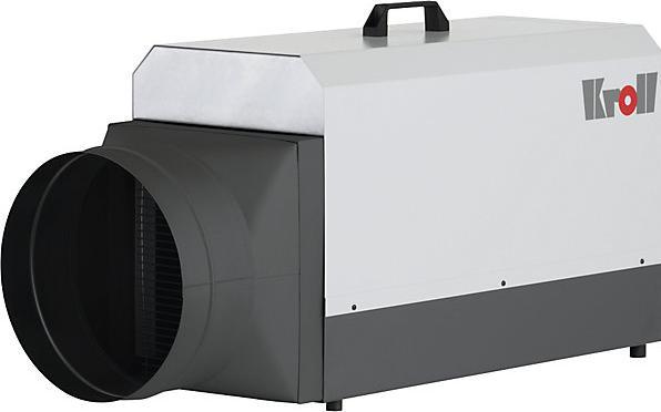 Produktbild Kroll Elektroheizer, Luftvolumen 960 m³/h, CEE, Thermostatanschl., LxBxH 990x320x435mm (18000 W)