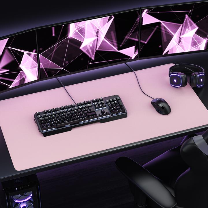 Produktbild Titanwolf Gaming Mauspad, 1200 x 600mm XXXL Speed Gaming Mausmatte, Mousepad Extragrosse Fläche, rosa (XXL)