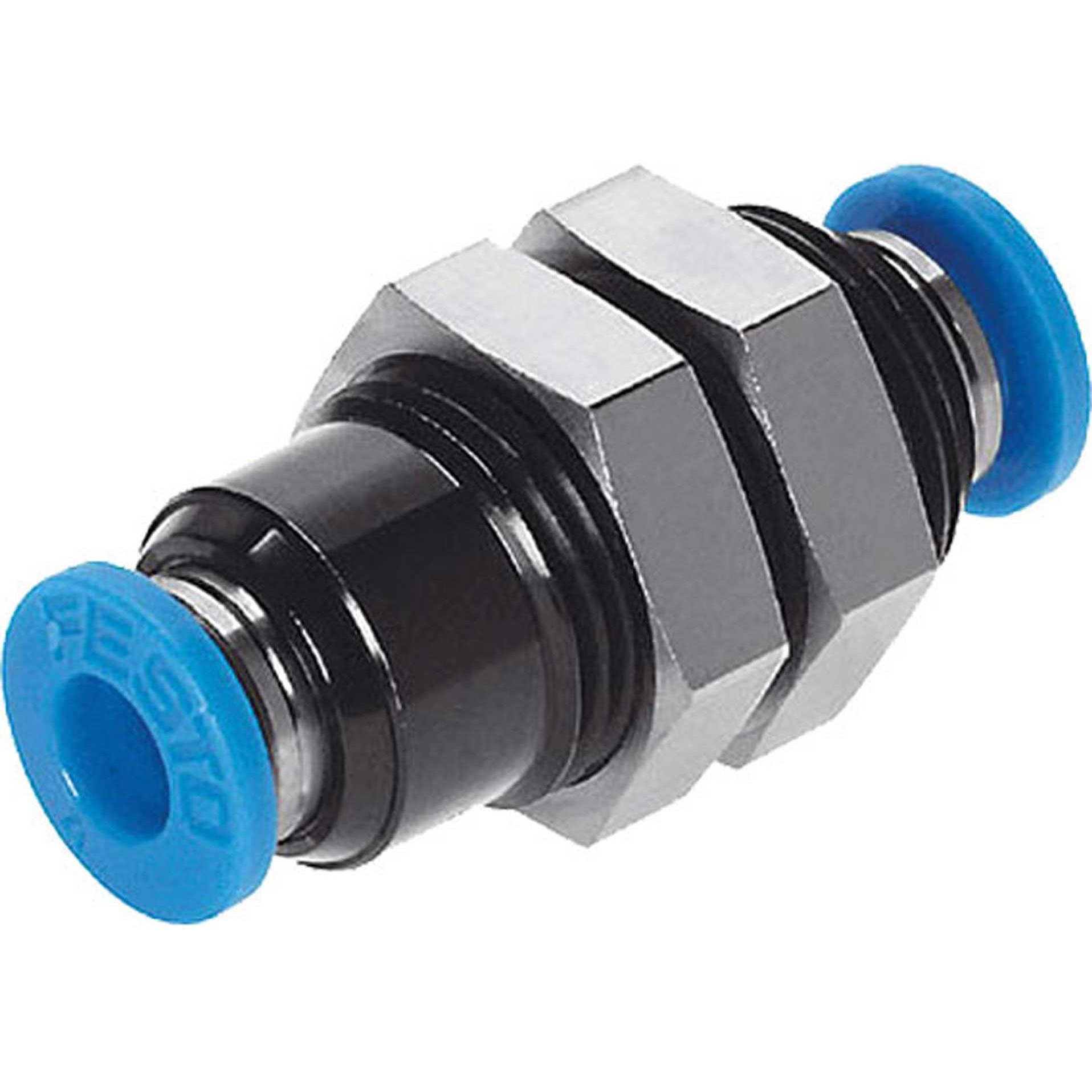 Festo, Rohrverbindungstechnik, Push-in Bulkhead Connector, 3mm (Rohrverschraubung)
