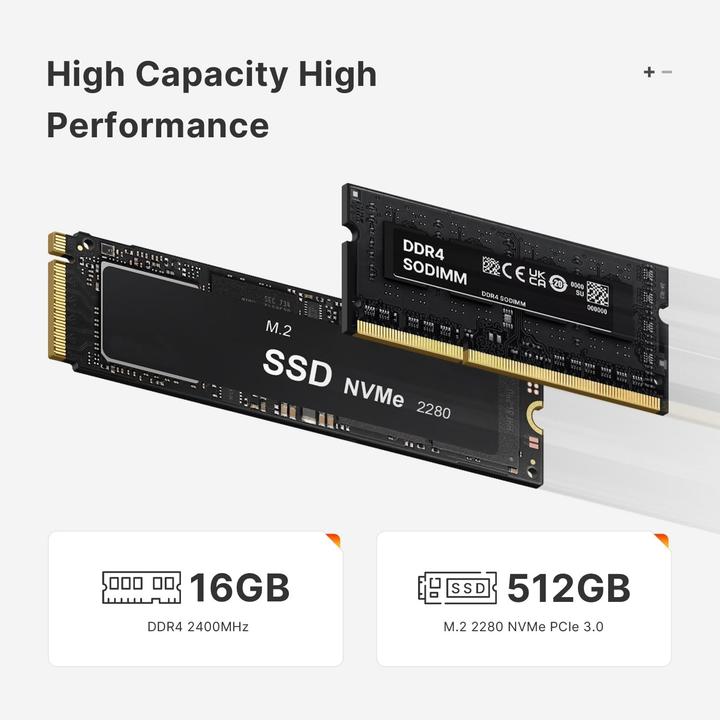 Image du produit Bosgame Mini-PC E4 mit Windows 11 Pro, Ryzen 5, 16GB RAM (1000 Go, 16 Go, AMD Ryzen 5 3550H)