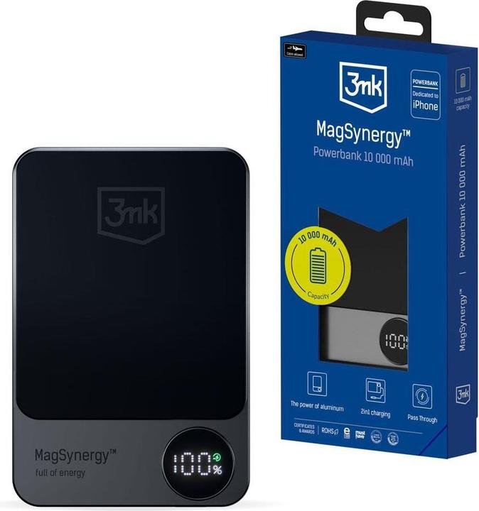 Produktbild 3MK MagSynergy (10000 mAh, 18 W, 37 Wh)