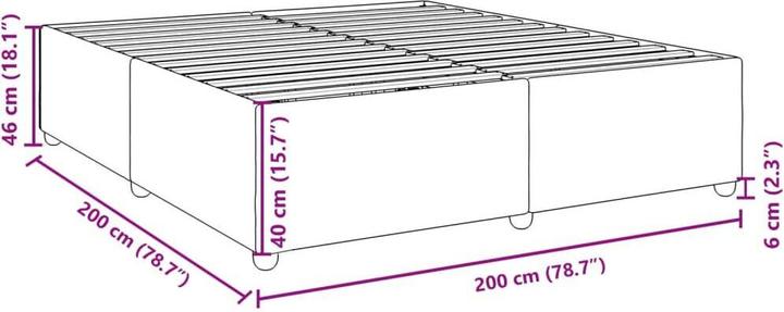 Image du produit vidaXL Bettgestell (200 x 200 cm)