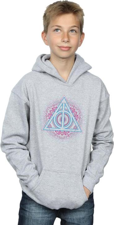 Immagine prodotto Neon Deathly Hallows Felpa con Cappuccio Ragazzi (128)