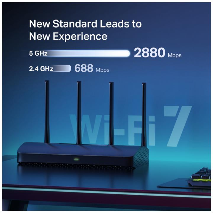 Immagine prodotto Mercusys Router BE3600 Dual-Band Wi-Fi 7 | MR27BE | 802.11be | 2880 Mbit/s | Porte Ethernet LAN (RJ-45) 3 | M