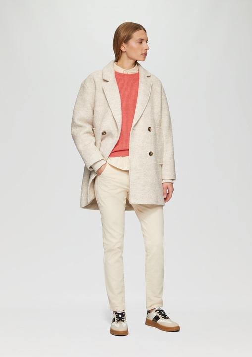 Actual product image S.Oliver Strickpullover Strickpullover mit Rippdetail und Crew Neck (44)