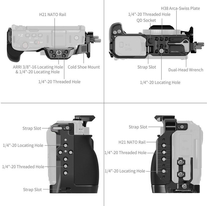 Produktbild SmallRig 5904 HawkLock Quick Release Cage for Nikon ZR (Cage)
