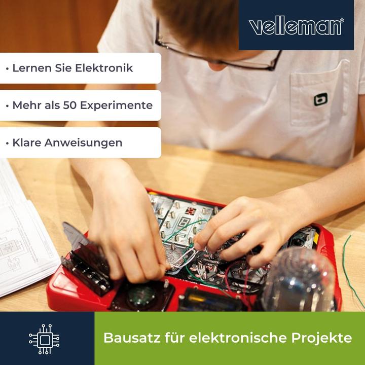 Produktbild Velleman Bausatz Elektronikprojekte - 50 Experimente - Schaltungslabor