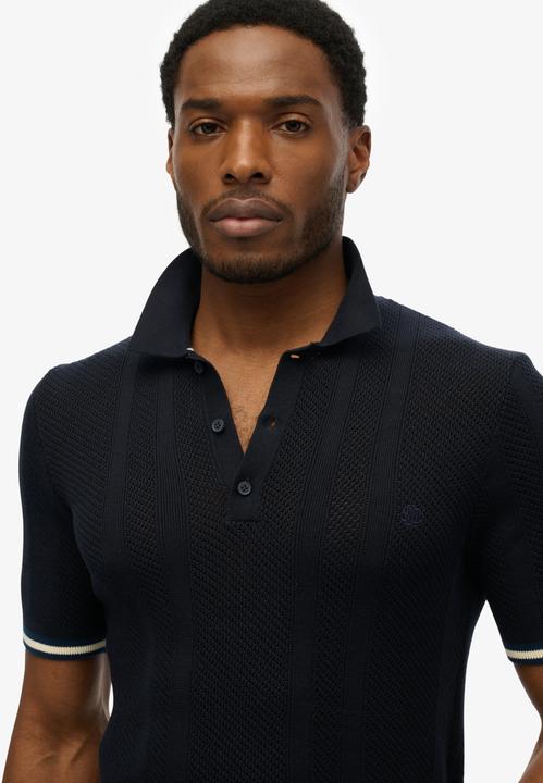 Immagine prodotto Superdry Kurzärmeliges Strick-Polohemd mit Struktur (XL)