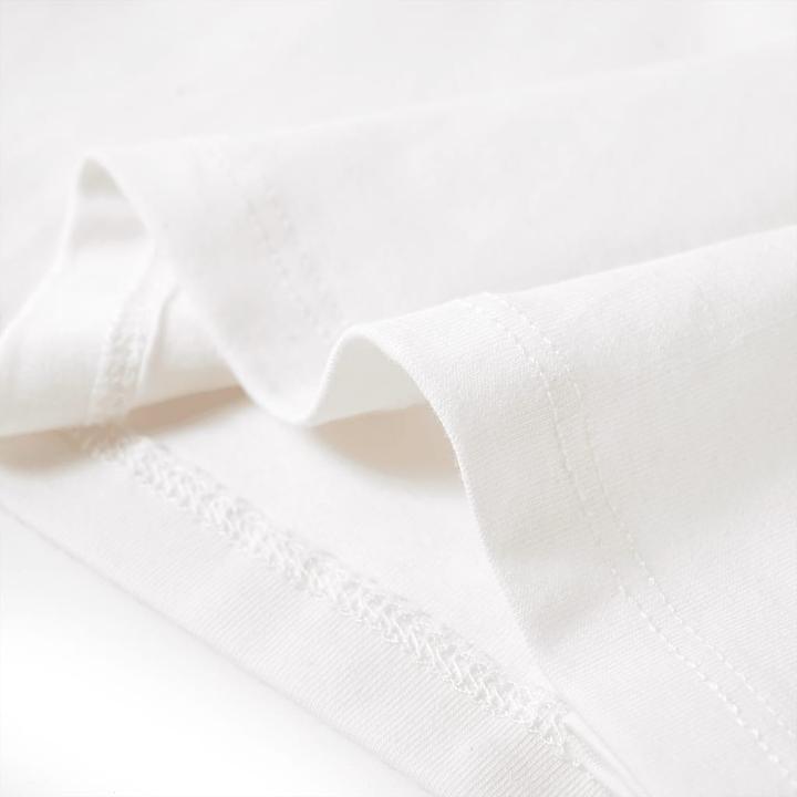 Produktbild vidaXL Kinder-Langarmshirt Ecru 92,Material: 95 % Baumwolle. 5 (92)