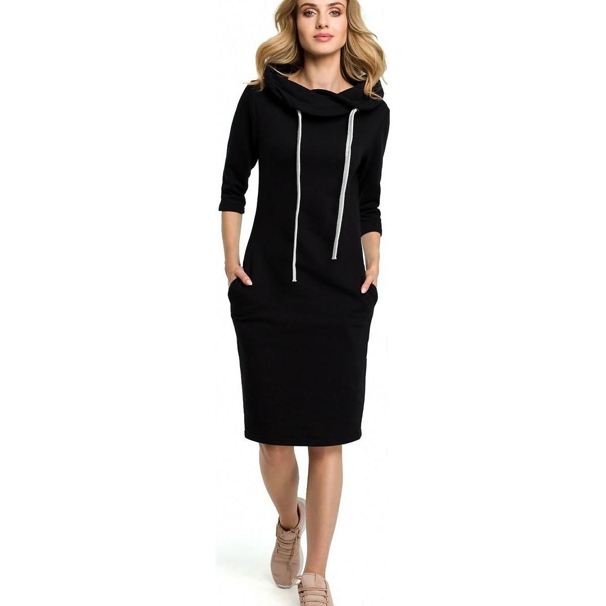 Made of Emotion, Damen, Kleider, Alltagskleid Moe, Schwarz, (S)