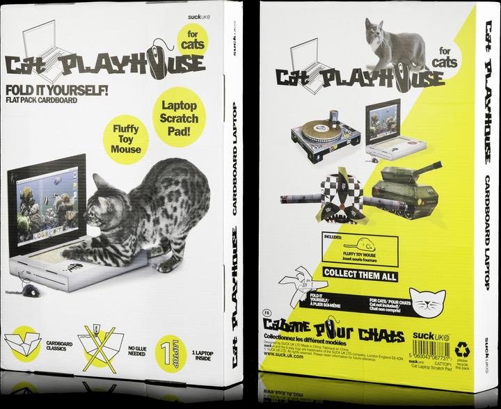 Actual product image Suck UK Laptop (Cat scratching toy, Cat activity toy)