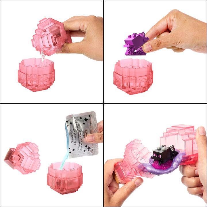 Actual product image Mattel Minecraft Mini Mode Potion Brewing Action Figures with Color Reveal (Characters May Vary)