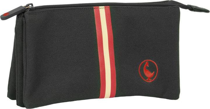 El Ganso Dreifaches Mehrzweck-Etui Black Schwarz 22 x 12 x 3 cm