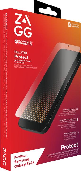 Productafbeelding Zagg InvisibleShield Flex XTR3 B Samsung Galaxy S24+ Scherm INTL (1 Pcs., Samsung Galaxy S24+)