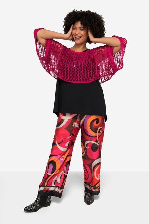 Produktbild Angel of Style Poncho, oversized, Netz-Strick, U-Boot-Ausschnitt, Langarm (58, 60, 62)