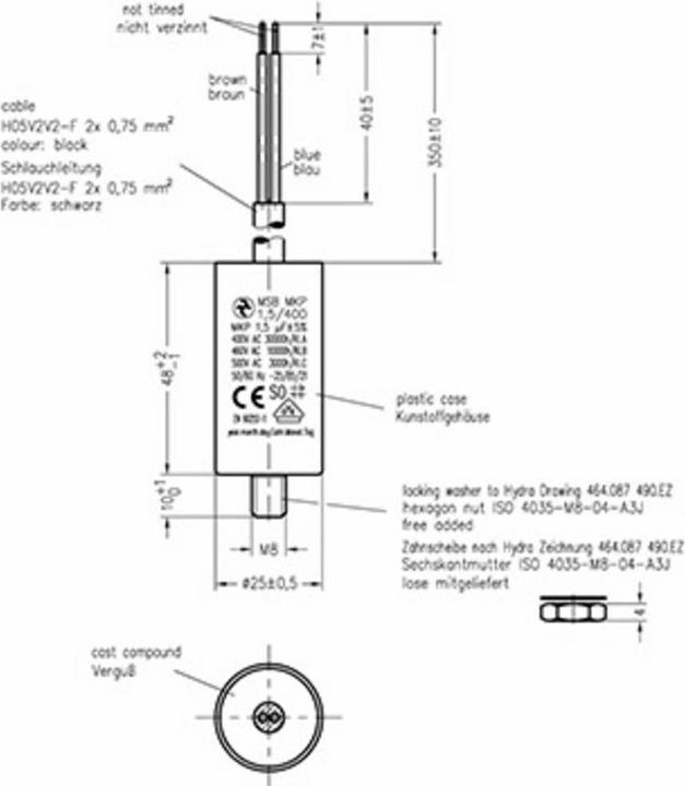 Image du produit Condensateurs moteur MKP