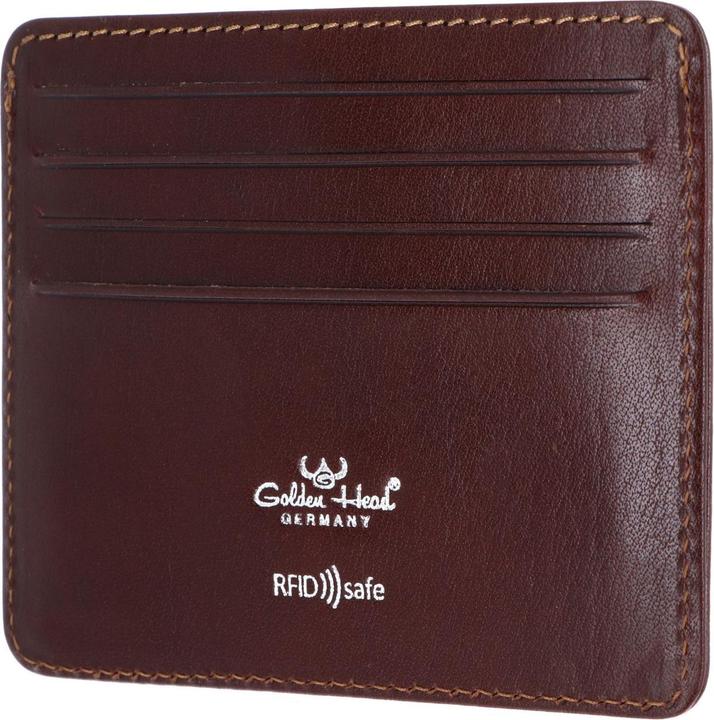 Actual product image Golden Head Colorado credit card holder RFID protection leather 10 cm