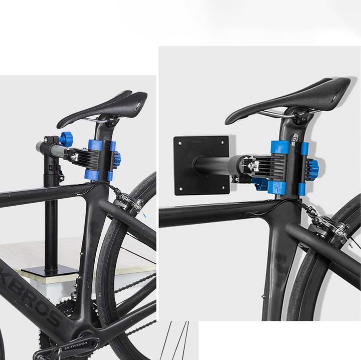 Actual product image Rockbros MP-01 tabletop service stand for bicycles with knobs - black