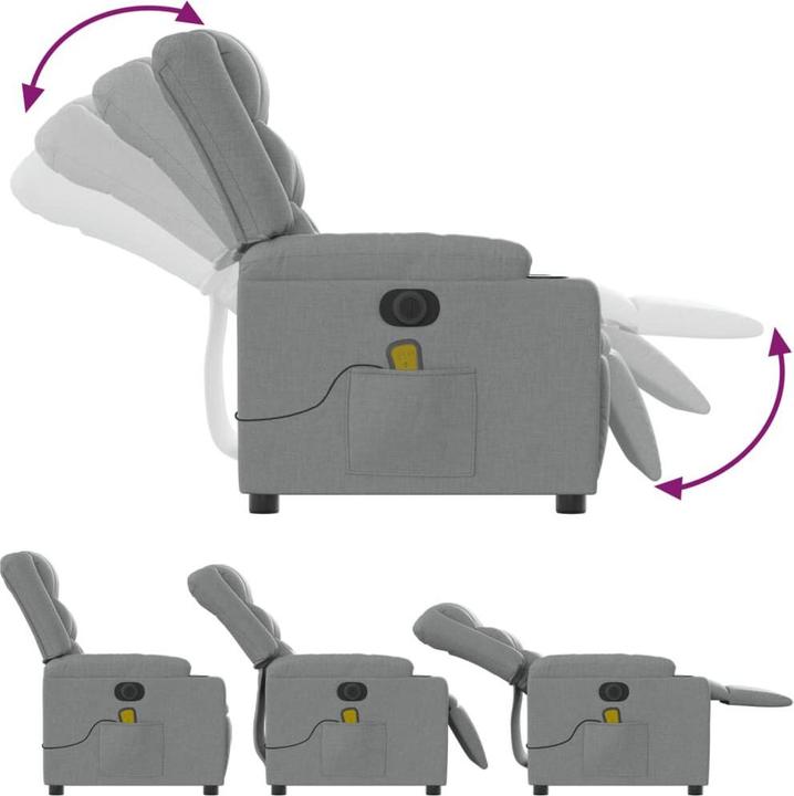 Produktbild vidaXL elektrischer Massagesessel