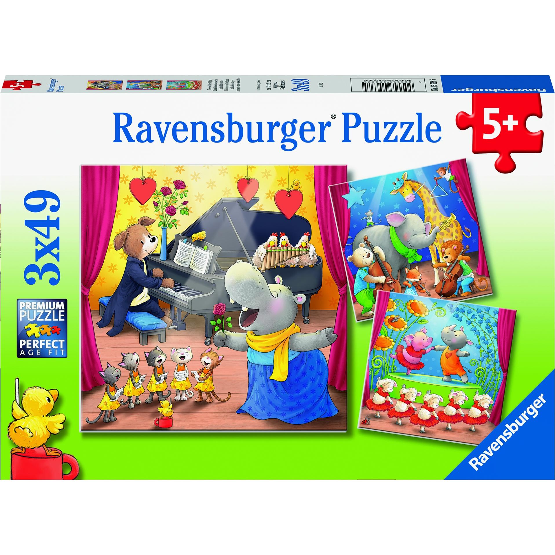 Ravensburger Tiere auf der Bühne 3x49p (49 Teile)