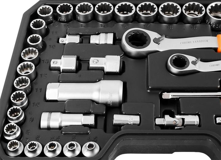 Produktbild No Name 1/4 + 3/8 Steckschlüssel-Steckschlüsselsatz 46-tlg.