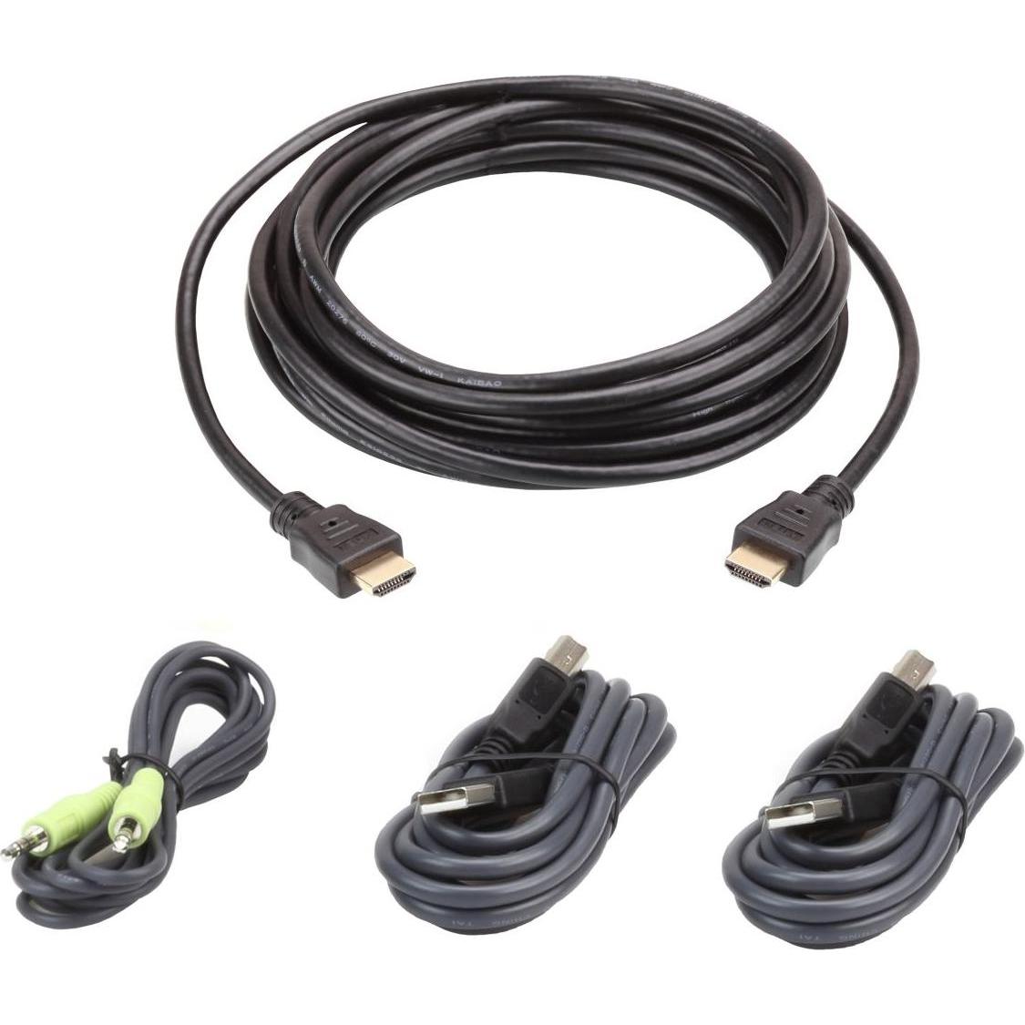 Aten Cavo KVM sicuro USB HDMI Kit 3m nero, Cavi Switch KVM