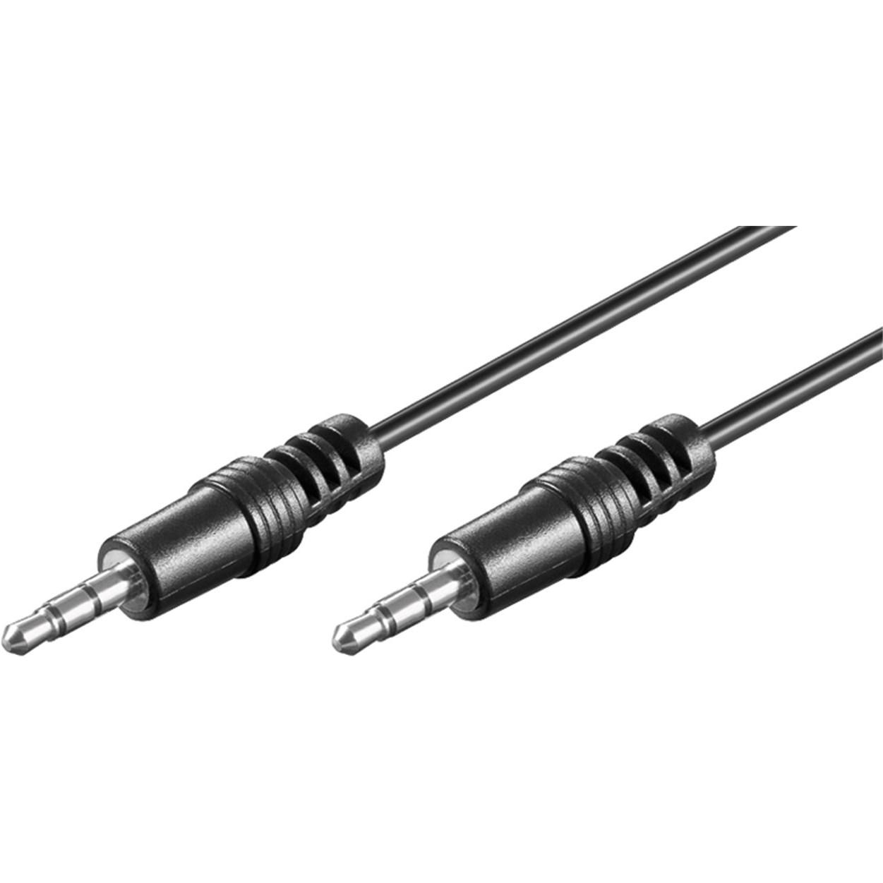 Goobay Audio Verbindungskabel AUX, 3,5 mm stereo, CU (5 m), Audio Kabel