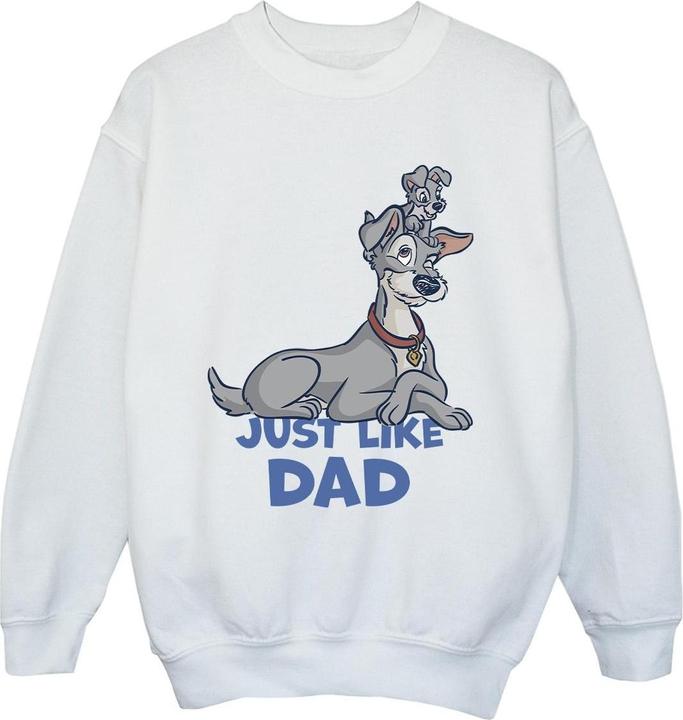 Produktbild Disney Lady And The Tramp Just Like Dad Sweatshirt Jungen (128)