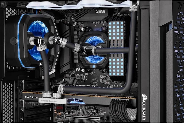 Produktbild Corsair CX-9059006-WW Computer Kühlkomponente Kühlmittelrohr 3 Stück(e) Schwarz (1 m, Kunststoff)