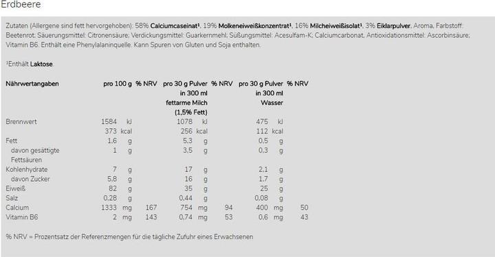 Nährwerte und Zutaten Weider Protein 80 Plus (2000 g, 1x, Schokolade)