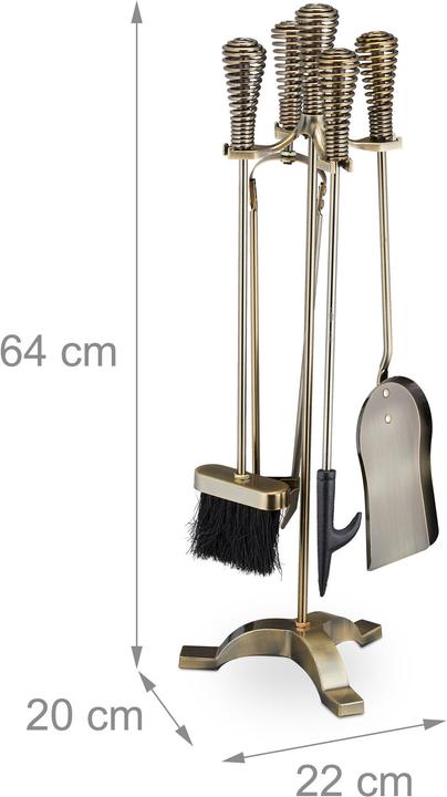 Image du produit Relaxdays Set de 5 couverts de cheminée