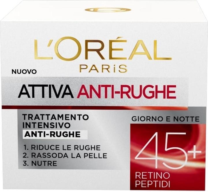 Produktbild L'Oréal Paris L'Oreal Dermo Expertise Active Vase Face Wrinkle Cream 45+ 50ml (50 ml, Nachtcreme)
