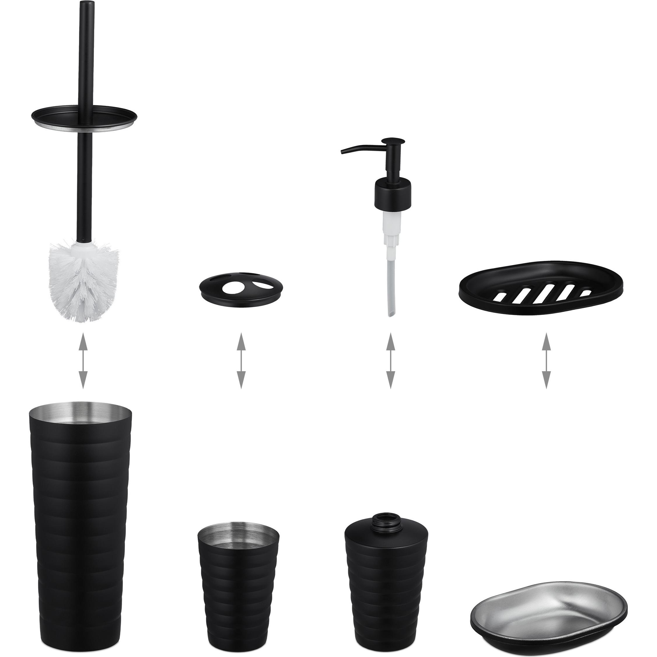 Thumbnail - Relaxdays, Badaufbewahrung, 5-tlg. Badezimmer-Set