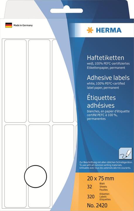Actual product image HERMA Multipurpose labels