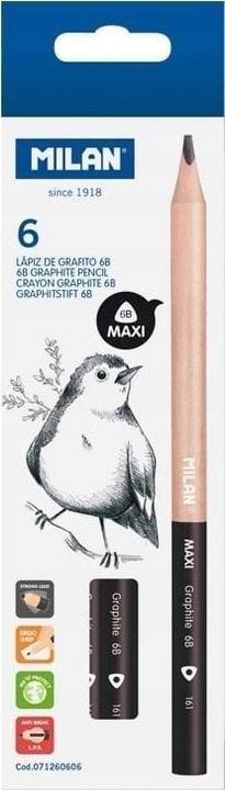 Immagine prodotto Teka Dreieckige Bleistifte Maxi 6B 6 Stück MAILAND (Morbido, 6 x)