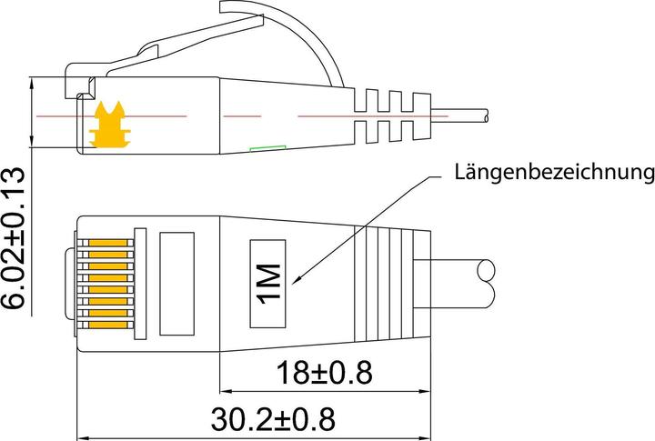 Immagine prodotto Wirewin Cavo di rete (U/FTP, CAT6, 1 m)