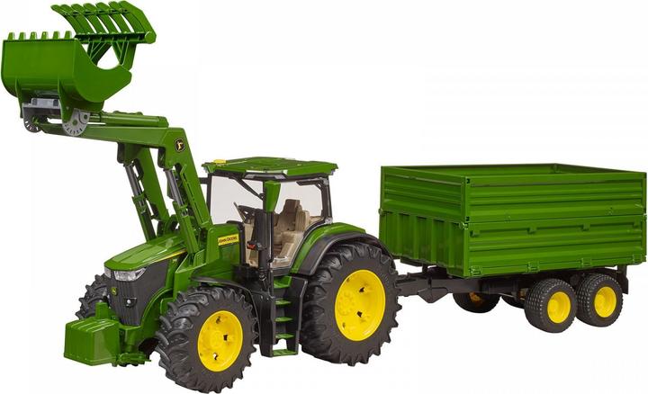 Actual product image Bruder John Deere 7R 350 with front loader & trailer