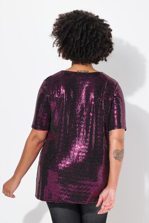 Produktbild Angel of Style T-Shirt, A-Linie, Paillettenoptik (48)