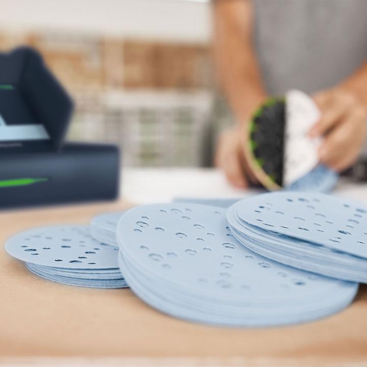 Actual product image Festool Grinding disc STF D150/48 GR set (P180, P60, P120, P220, P80, P320)