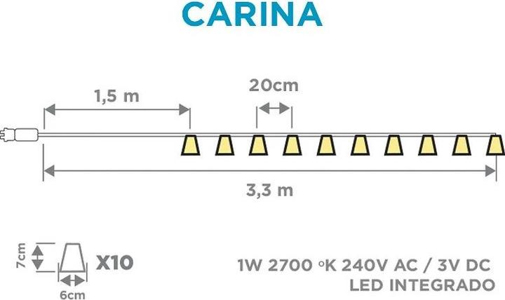 Actual product image Newgarden CARINA LED fairy lights indoor & outdoor IP44 (3.30 m)