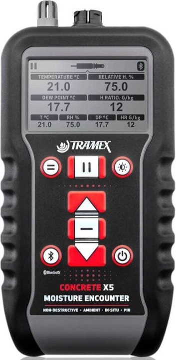 Actual product image Laserliner Tramex CMEX5 temperature and humidity measuring device