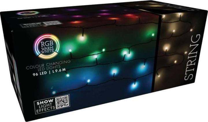 Image du produit Bakker Hochwertige RGBW LED Lichterkette 9,6 m mit 96 LEDs - Dimmbar, Farbwechsel mit Fernbedienung (9.60 m)