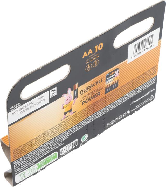 Produktbild Duracell Plus Power Boost Mignon (AA)-Batterie Alkali-Mangan 1.5 V 10 St. (10 Stk., AA / LR6 / LR06 / Mignon / R6 / R14505)