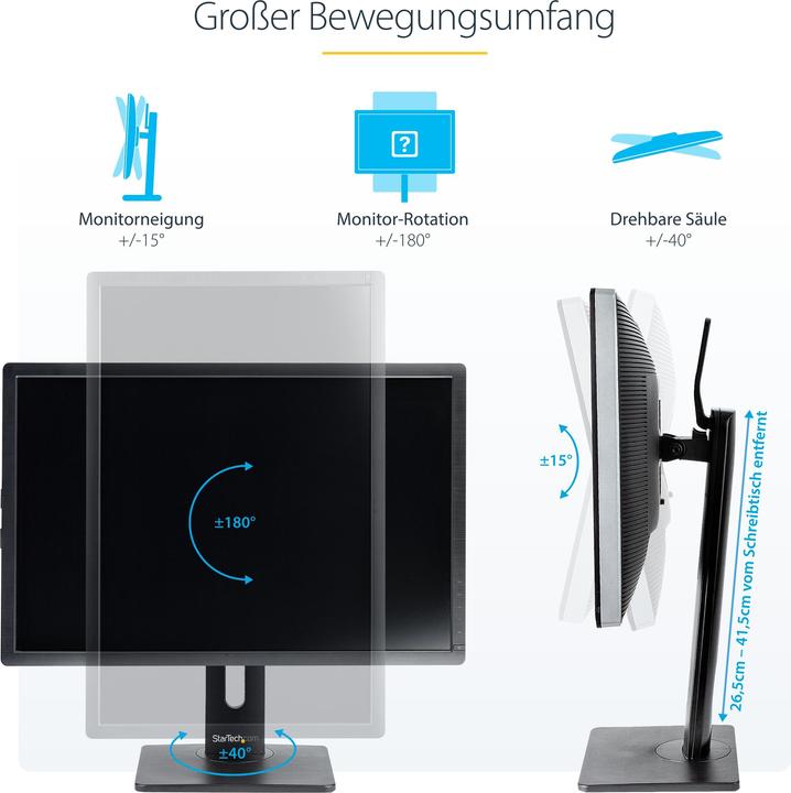 Actual product image StarTech Monitor holder (Table, 34.02")