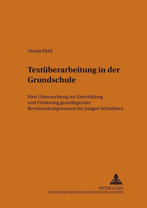 Produktbild Textüberarbeitung in der Grundschule (Deutsch, Ursula Held, 2006)