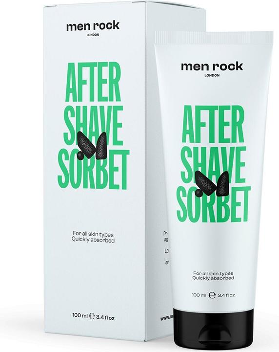 Actual product image Men Rock After Shave Balm Sorbet Fast Absorbing Formula Soothing Relief for Post-Shave Sensitivity H (Aftershave balm, 100 ml)