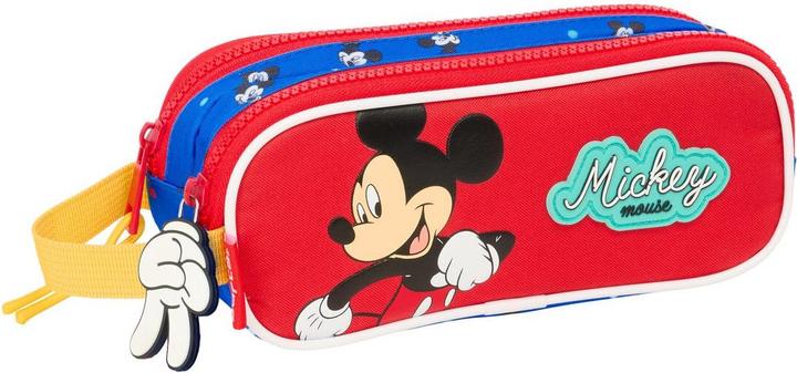 Mickey Mouse Club House Zweifaches Mehrzweck-Etui Mickey Mouse Clubhouse Good day Blau 21 x 8 x 6 cm