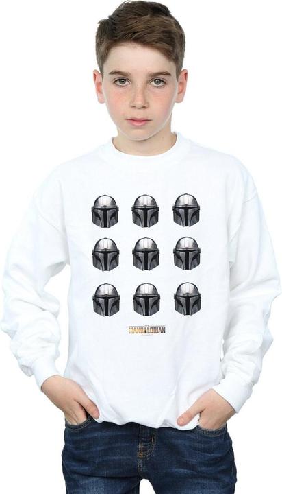 Produktbild Star Wars The Mandalorian Helmet Pattern Sweatshirt Jungen (128)