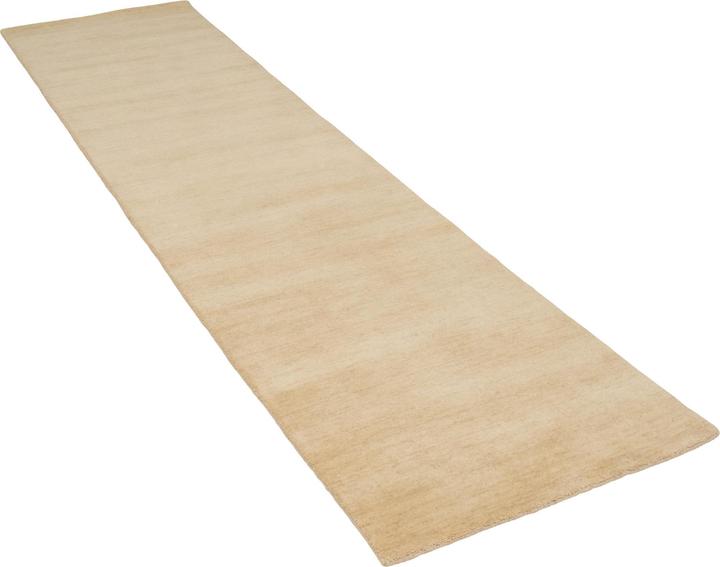Actual product image Pergamon Wool Natural Rug Runner Gabbeh Maya Unicoloured (70 x 140 cm)
